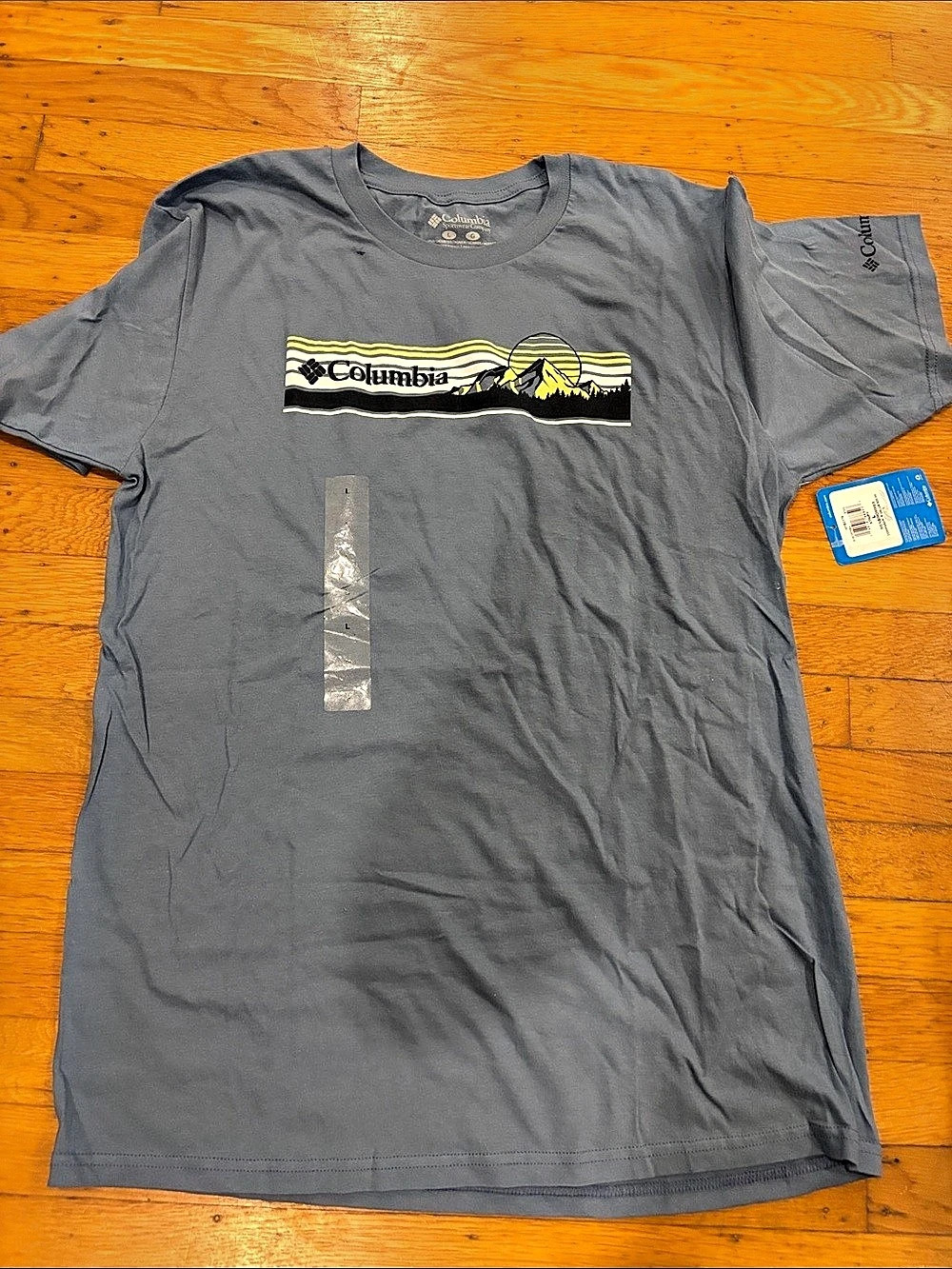 Columbia Graphic Short Sleeve Tee Gray Large